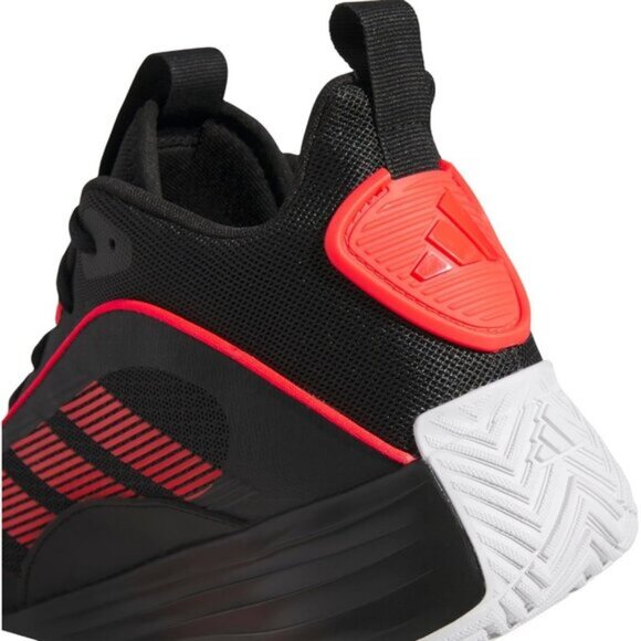 🆕Adidas Men Black/Lucid Red/White Lightweight MESH Own Mid Top Basketball Shoes - Picture 10 of 11